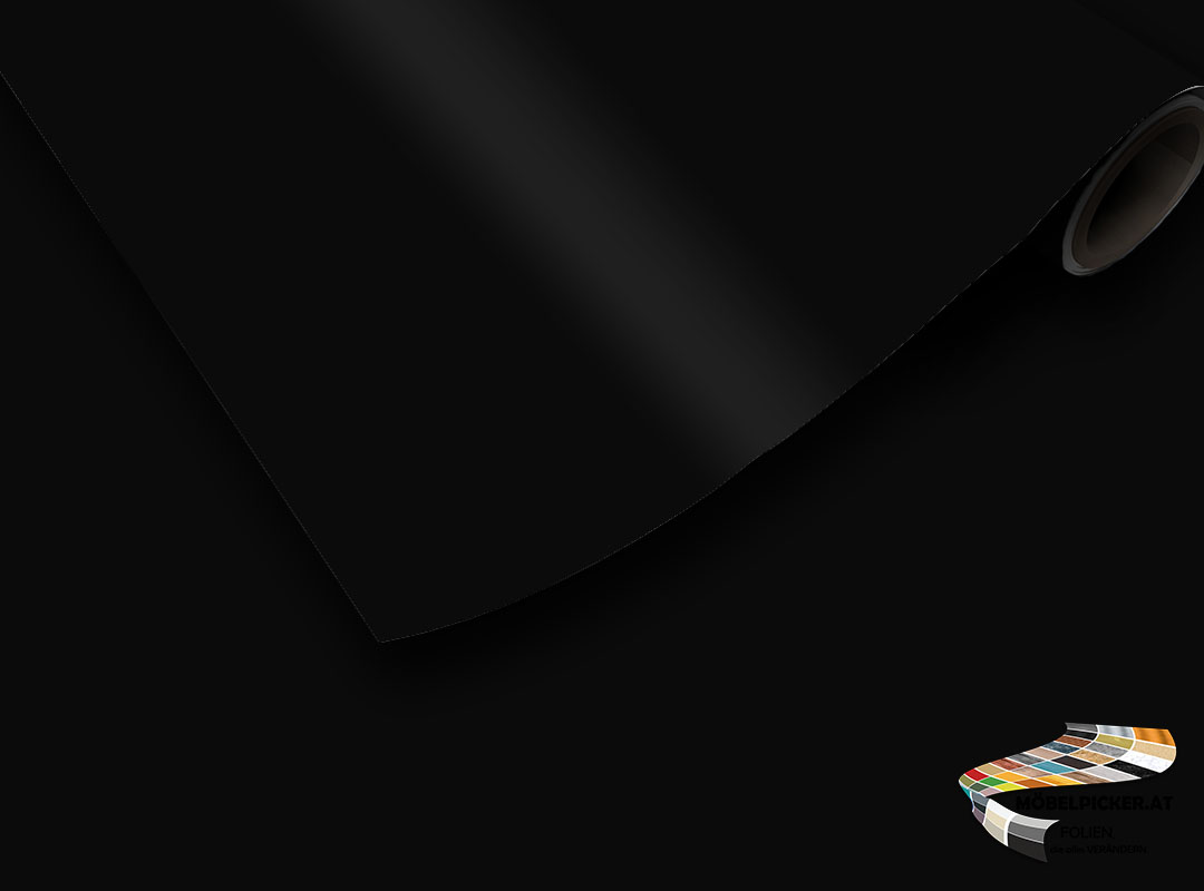 Outdoor: Einfärbig dunkles schwarz fein strukturiert - Möbelfolie, Klebefolie, Dekorfolie, Küchenfolie, Architekturfolie, Möbelbaufolie