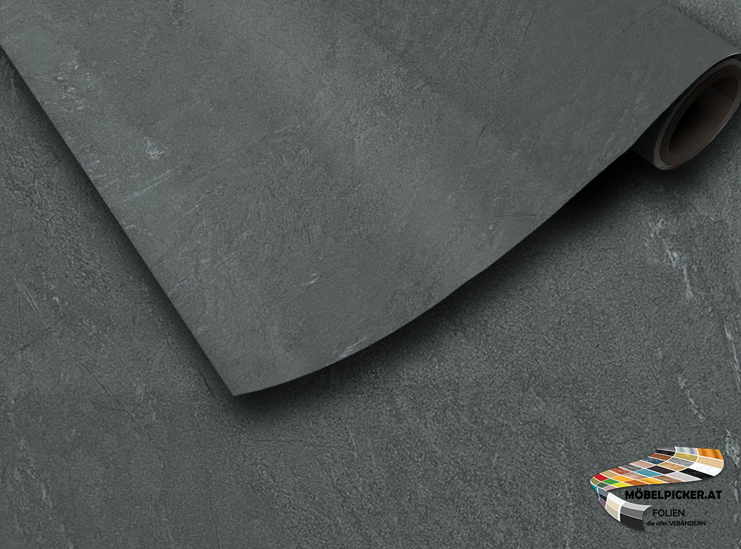 Stein: Basaltina dunkelgrau MPPM009 - Möbelfolie, Klebefolie, Dekorfolie, Küchenfolie, Architekturfolie, Möbelbaufolie